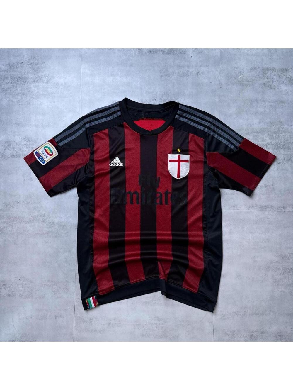 Y2K AC Milan 2015 2015/16 Home Adidas Soccer Jersey Shirt